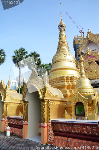 Image of Popular Burmese Temple in Penang, Malaysia