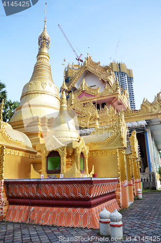 Image of Popular Burmese Temple in Penang, Malaysia