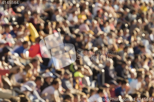 Image of Blurred crowd in stadium