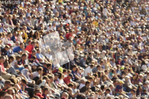 Image of Blurred crowd in stadium