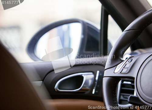 Image of part of the interior of the car