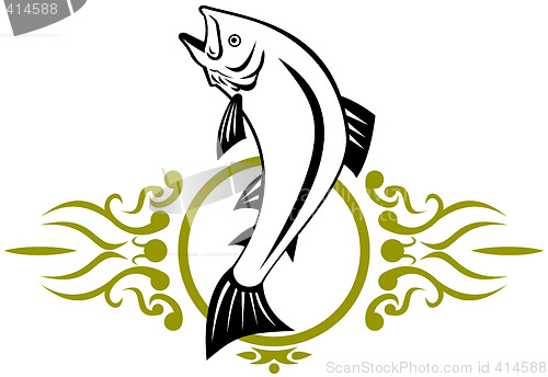 Image of Trout jumping up