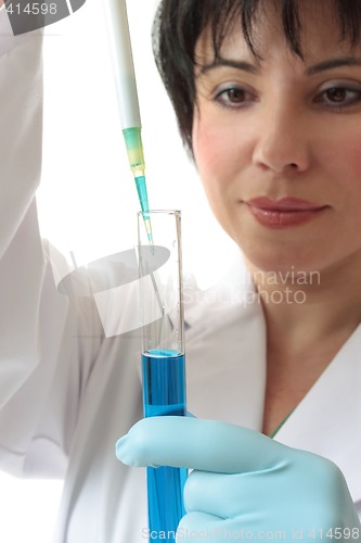 Image of Female scientist at work