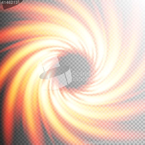 Image of Fire realistic frame twirl background. EPS 10