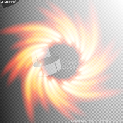 Image of Fire transparent background design element. EPS 10