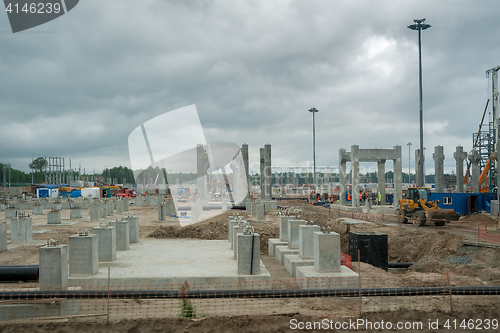 Image of Construction of petrochemical plant. Tobolsk