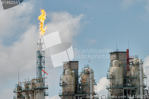 Image of Oil refinery building industry