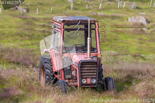 Image of Old tractor in Iceland