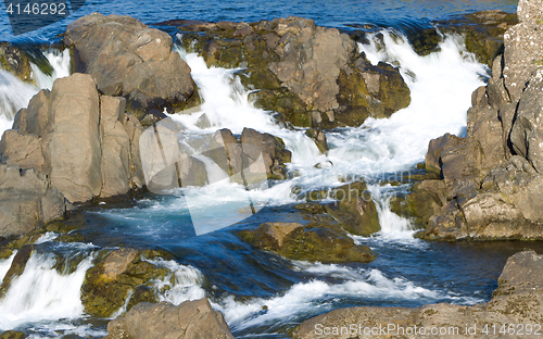 Image of Close-up view of a water fall