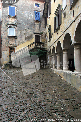 Image of Street in small town Groznjan in Istra, Croatia