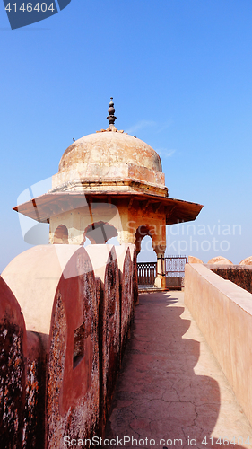 Image of Landscape of ancient castle in India