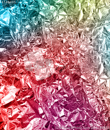 Image of multicolored foil texture