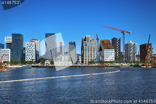 Image of OSLO, NORWAY – AUGUST 17, 2016: A construction site of Bjorvik