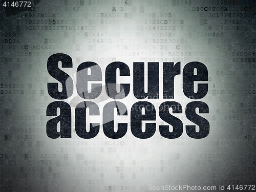 Image of Security concept: Secure Access on Digital Data Paper background