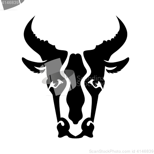 Image of Bull Head Silhouette