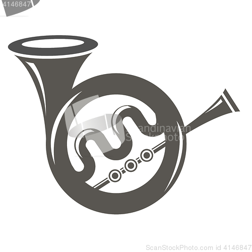 Image of Musical French  Horn Icon
