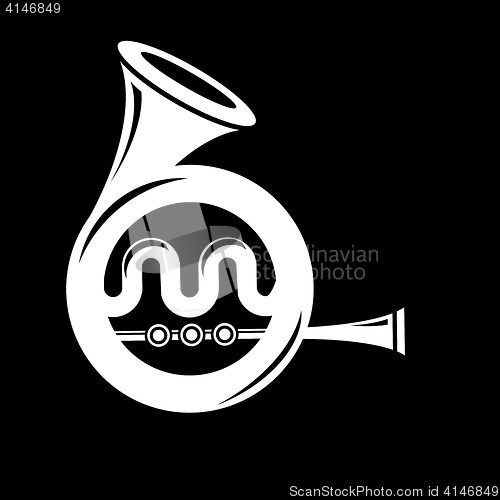 Image of Musical French  Horn Icon 