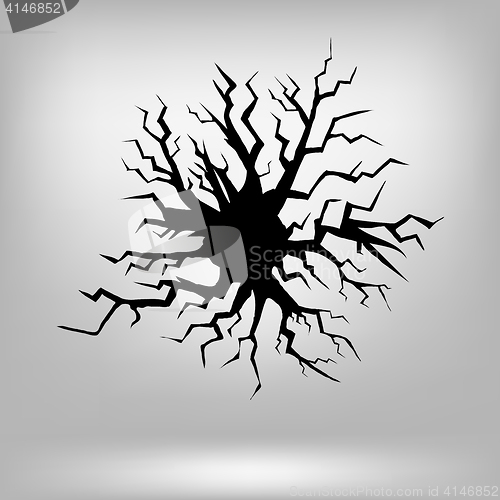 Image of Crack icon. Crack icon art. Crack icon web. 