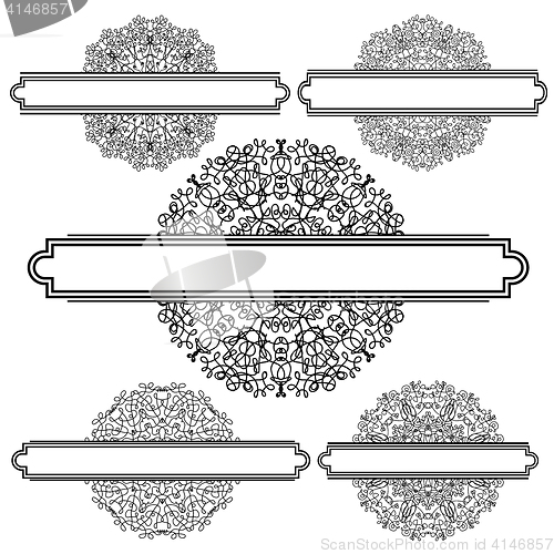 Image of Set of Different Flourishes