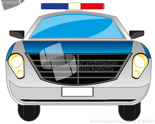 Image of Cartoon police car