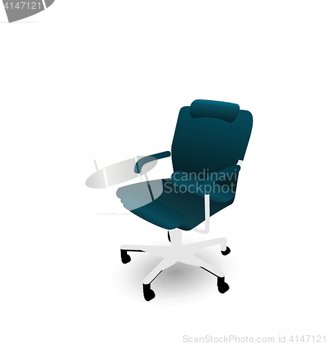 Image of Office Chair Isolated on White Background