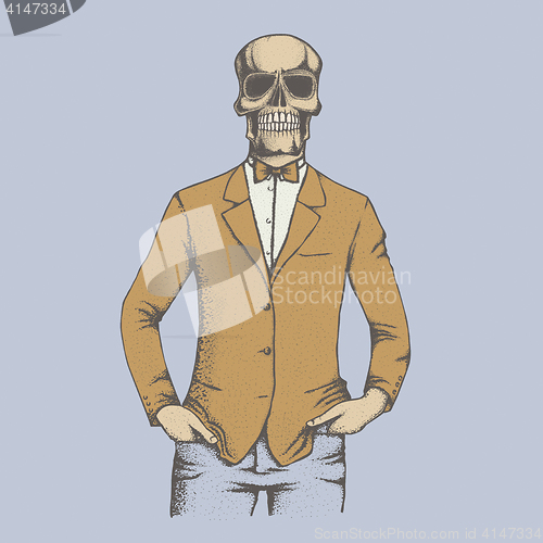 Image of Vector skull illustration