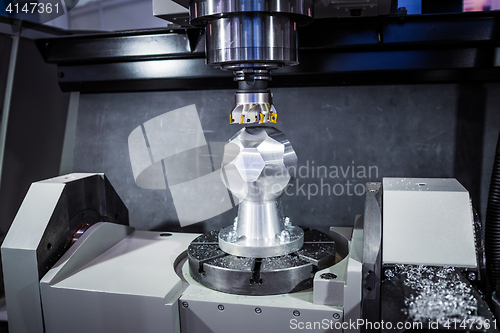 Image of Metalworking CNC milling machine.