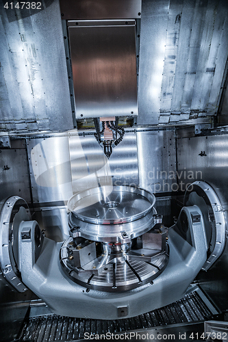 Image of Metalworking CNC milling machine.