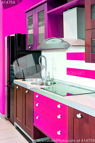 Image of Kitchen angle pink