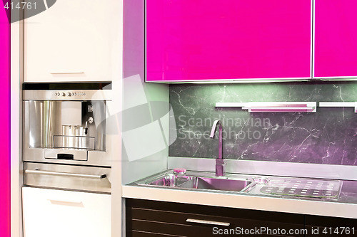 Image of Kitchen pink detail