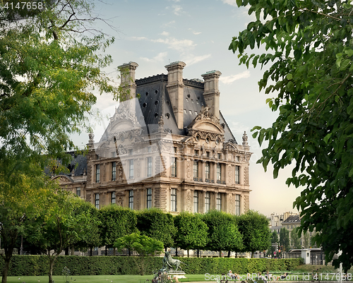 Image of Louvre and park