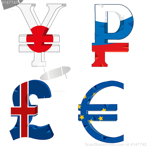 Image of National symbols of the money