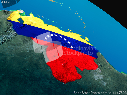 Image of Flag of Venezuela from space
