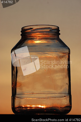 Image of glass at sunset