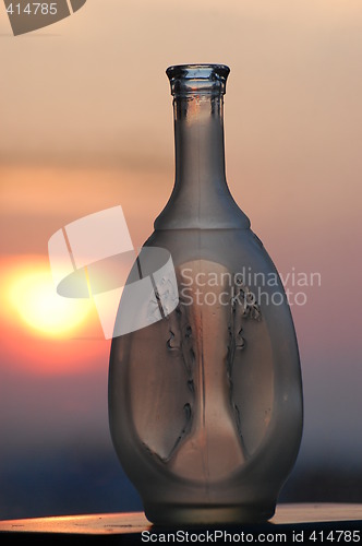 Image of glass at sunset