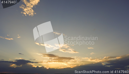 Image of sunset sky