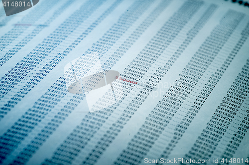 Image of Financial Data Concept with Numbers