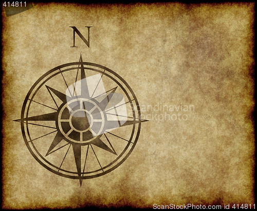 Image of north compass map arrow