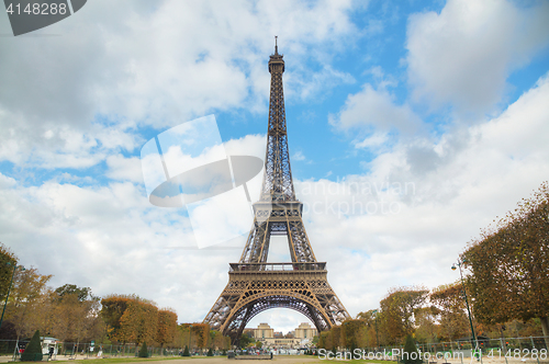 Image of Cityscape of Paris with the Eiffel tower