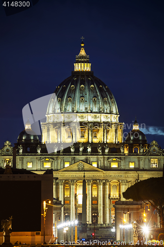 Image of The Papal Basilica of St. Peter in the Vatican city