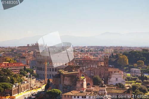 Image of Aerial overview of Rome