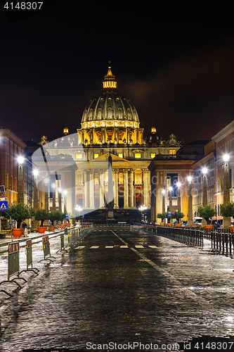 Image of The Papal Basilica of St. Peter in the Vatican city