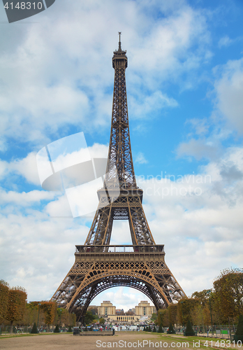 Image of Cityscape of Paris with the Eiffel tower