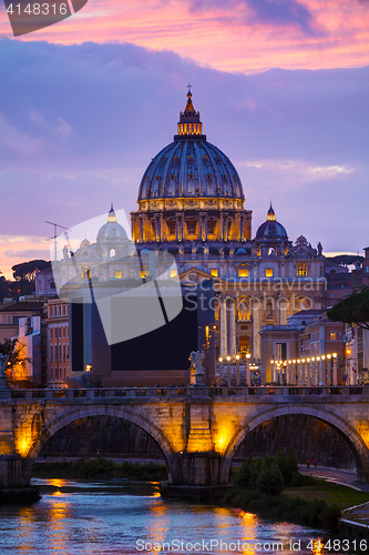 Image of The Papal Basilica of St. Peter in the Vatican city