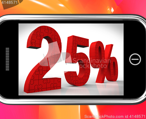 Image of 25 On Smartphone Shows Price Reductions And Bargains