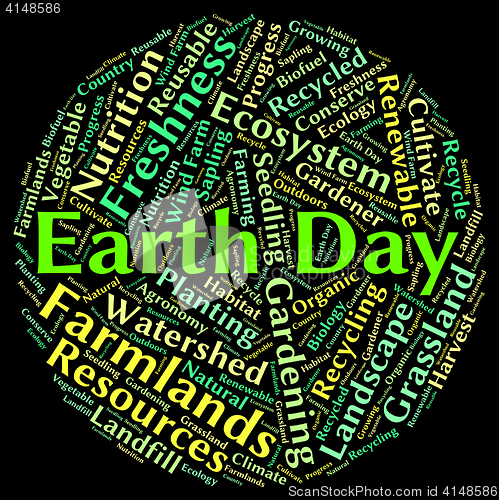 Image of Earth Day Indicates Go Green And Eco
