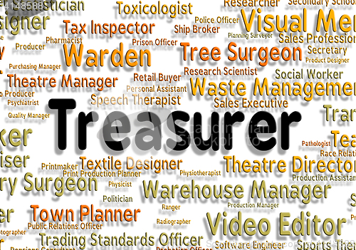 Image of Treasurer Job Indicates Occupation Recruitment And Work