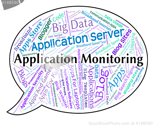 Image of Application Monitoring Shows Words Text And Monitors