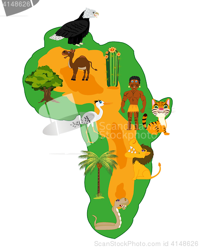 Image of Continent africa and nature