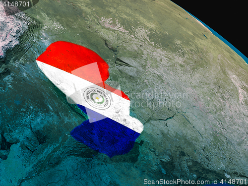 Image of Flag of Paraguay from space